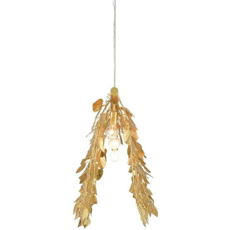 Gold Eucalyptus Glam Chandelier