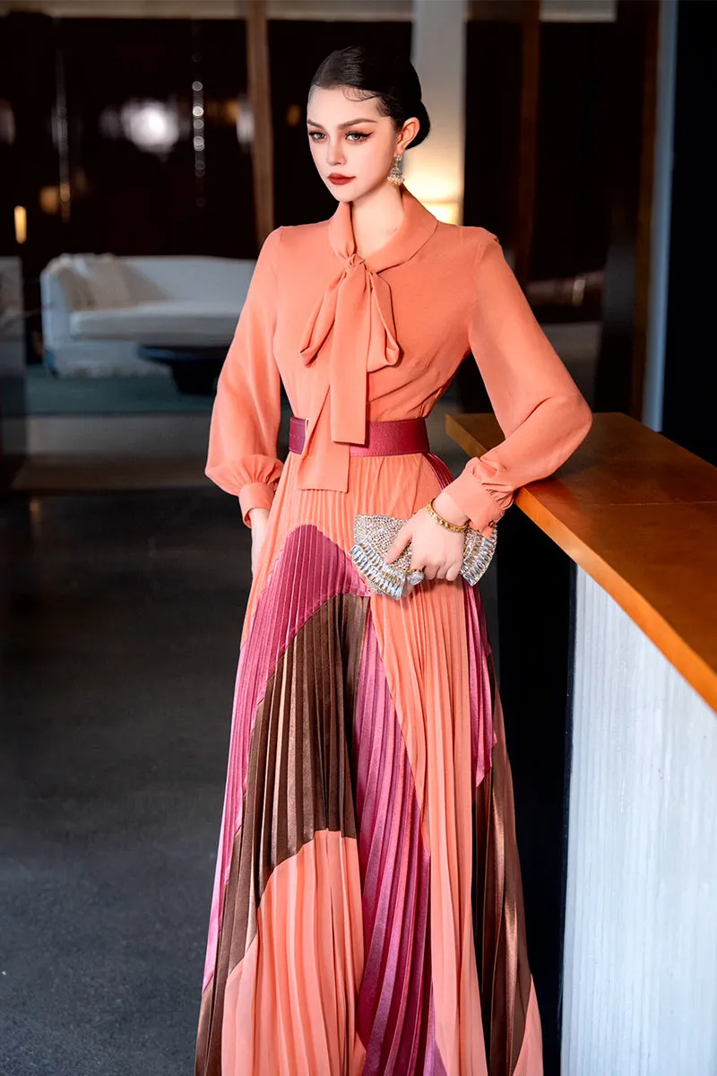 Graceful Evening Long Sleeve Maxi Dress