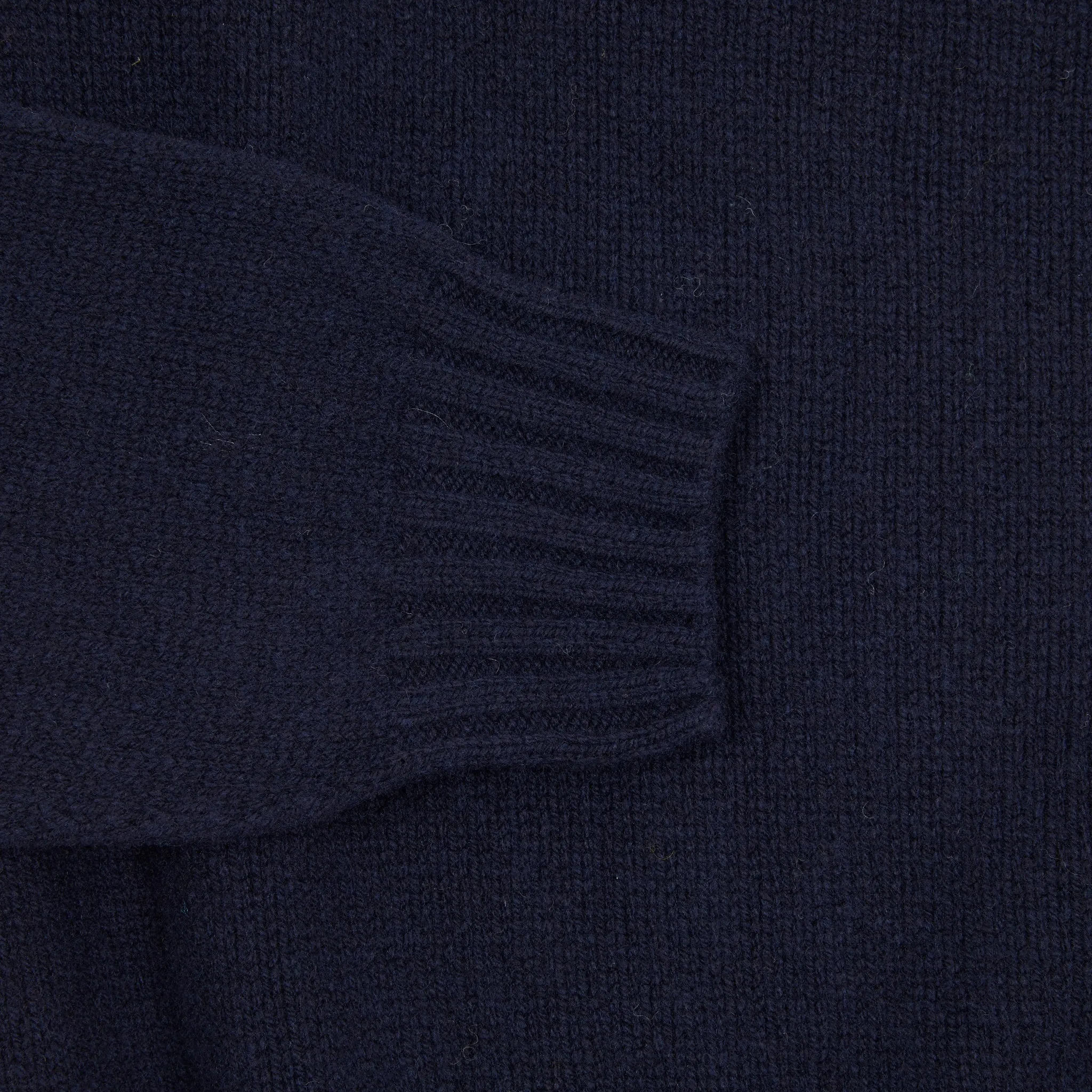 Harley Rollneck Lambswool Chunky Jumper in Nero Navy