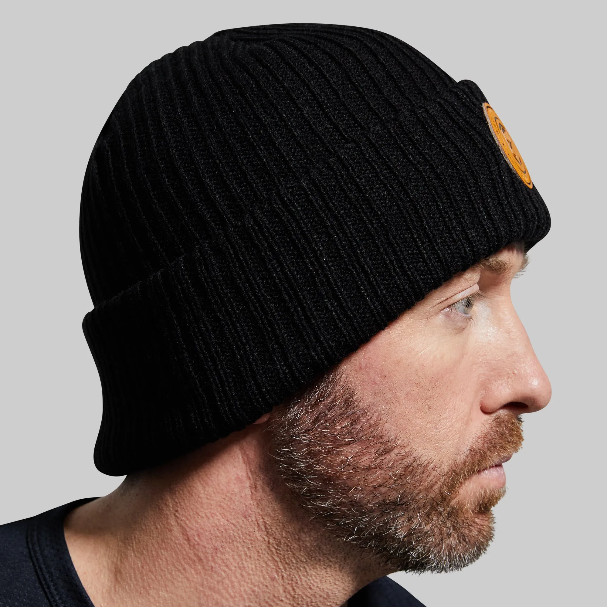 Heritage Knit Beanie (Black)