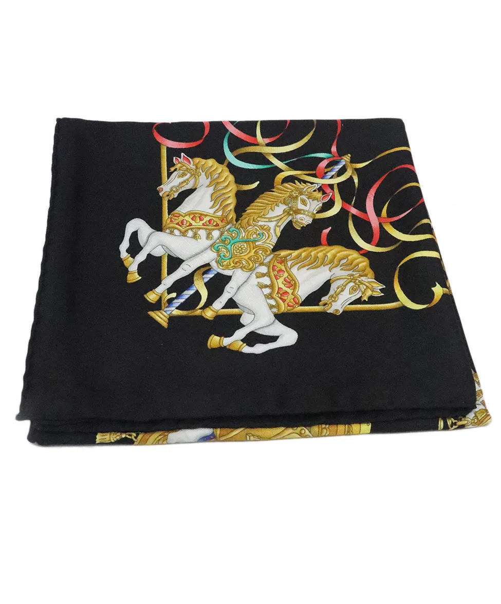 Hermes Luna Park Silk Scarf