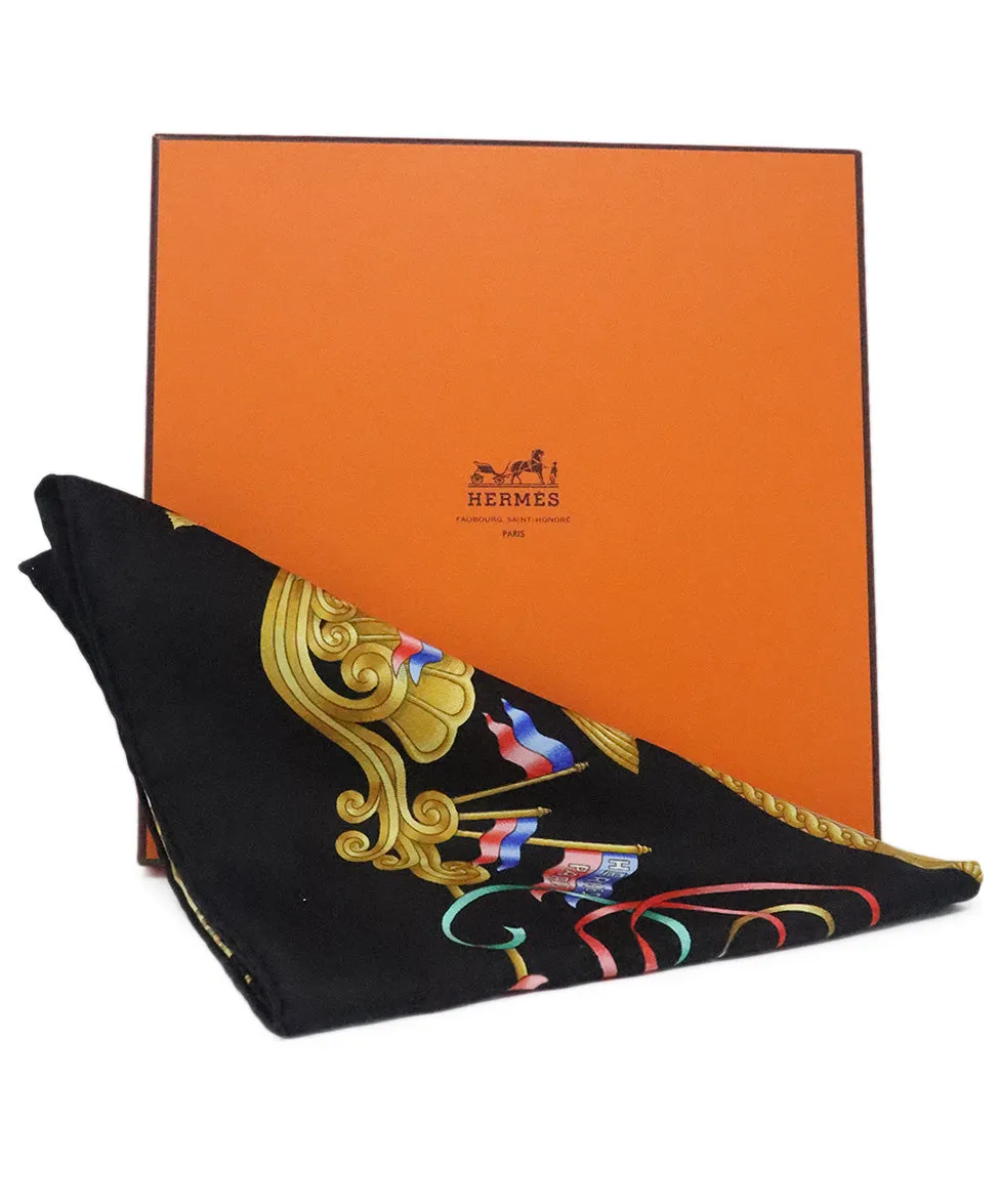 Hermes Luna Park Silk Scarf