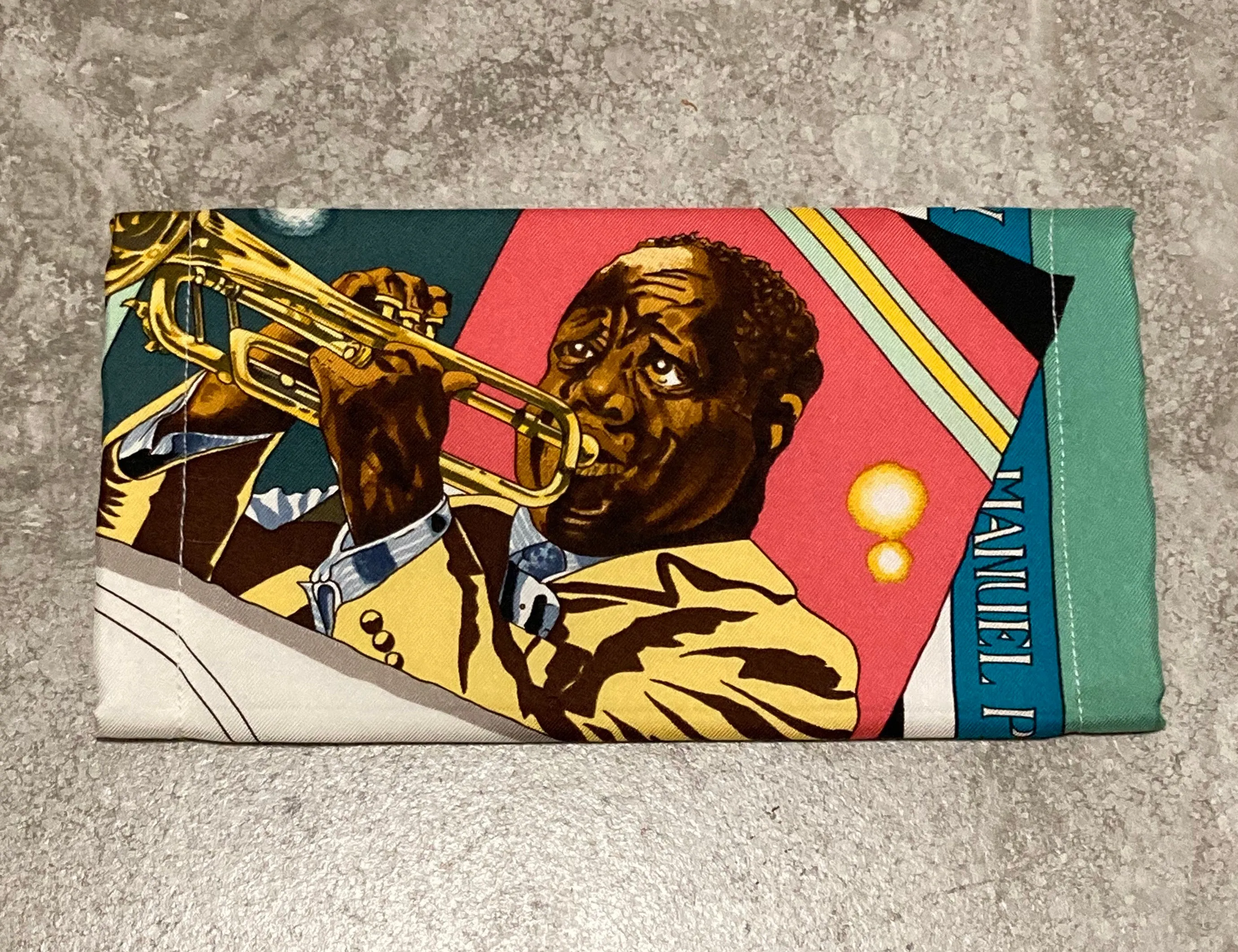 Hermes New Orleans Creole Jazz Silk Scarf Face Mask