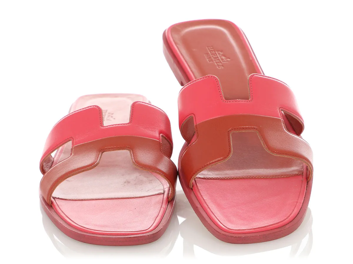 Hermès Bi-Color Oran Sandals