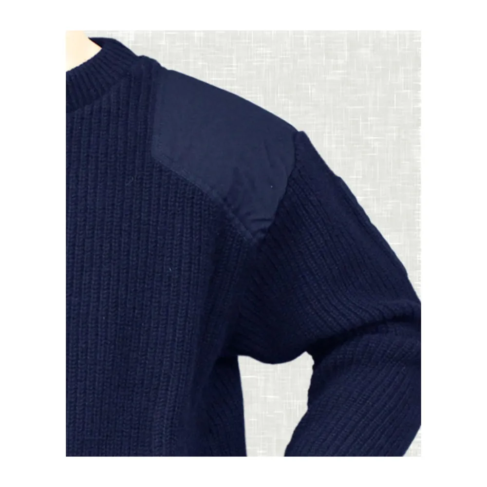 Interknit Mens Fish Rib Patch Jumper