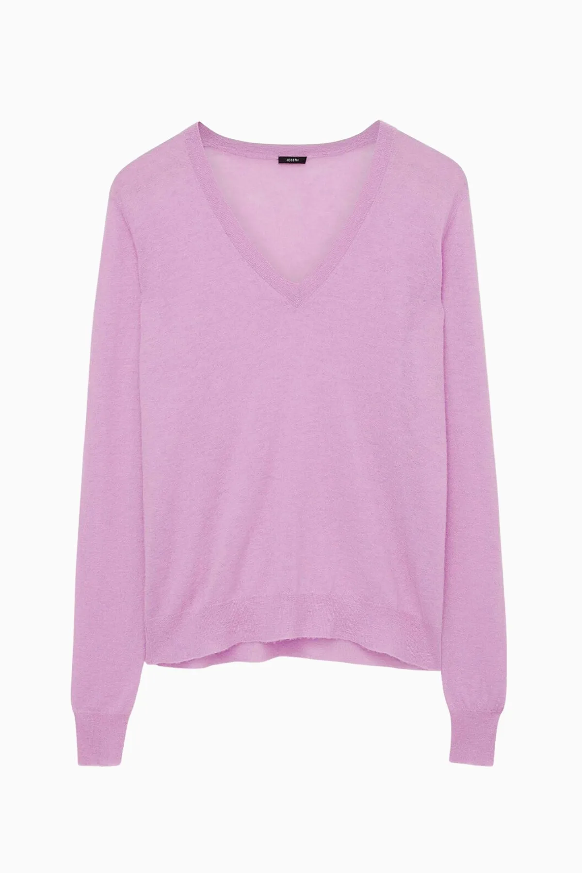 Joseph Cashair V-Neck Jumper - Begonia Pink