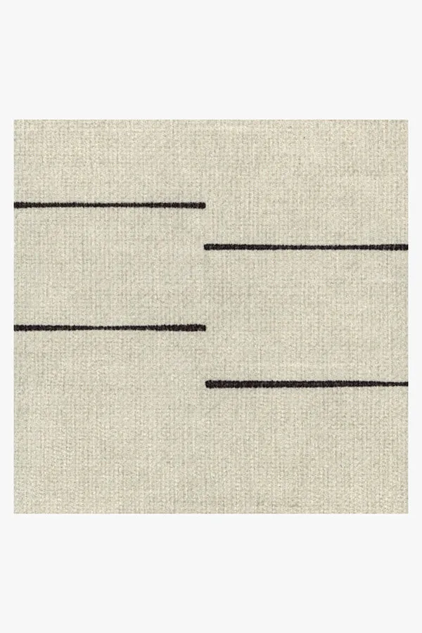 Laurel Black & Ivory Tufted Rug