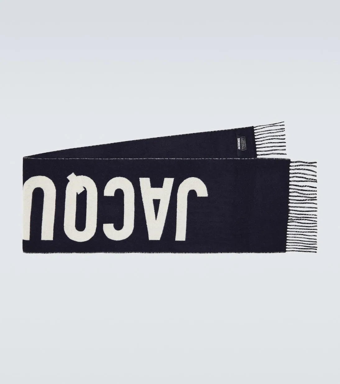 L'echarpe jacquemus scarf in Jacquemus natural wool, blue