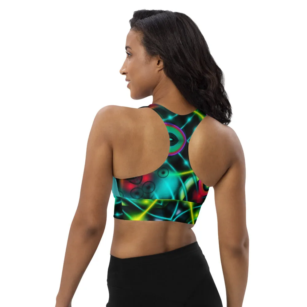 Longline sports bra Kaleidoscope