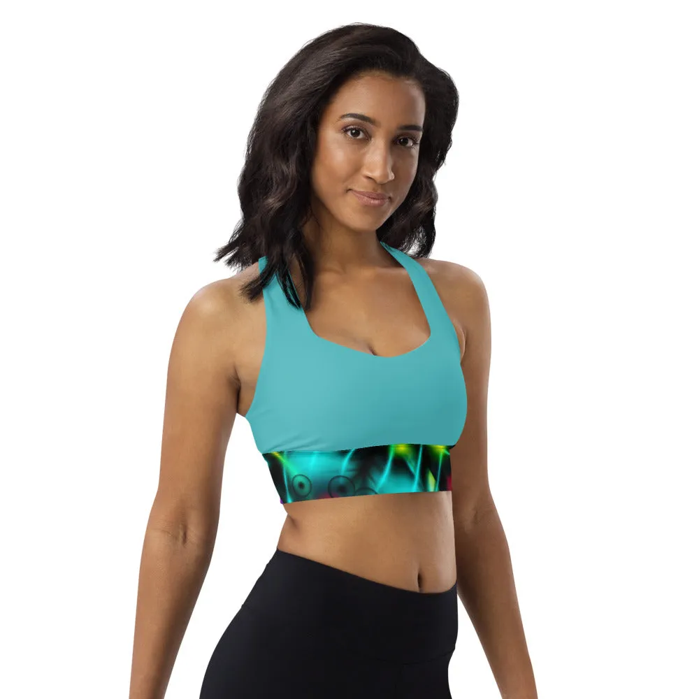 Longline sports bra Kaleidoscope