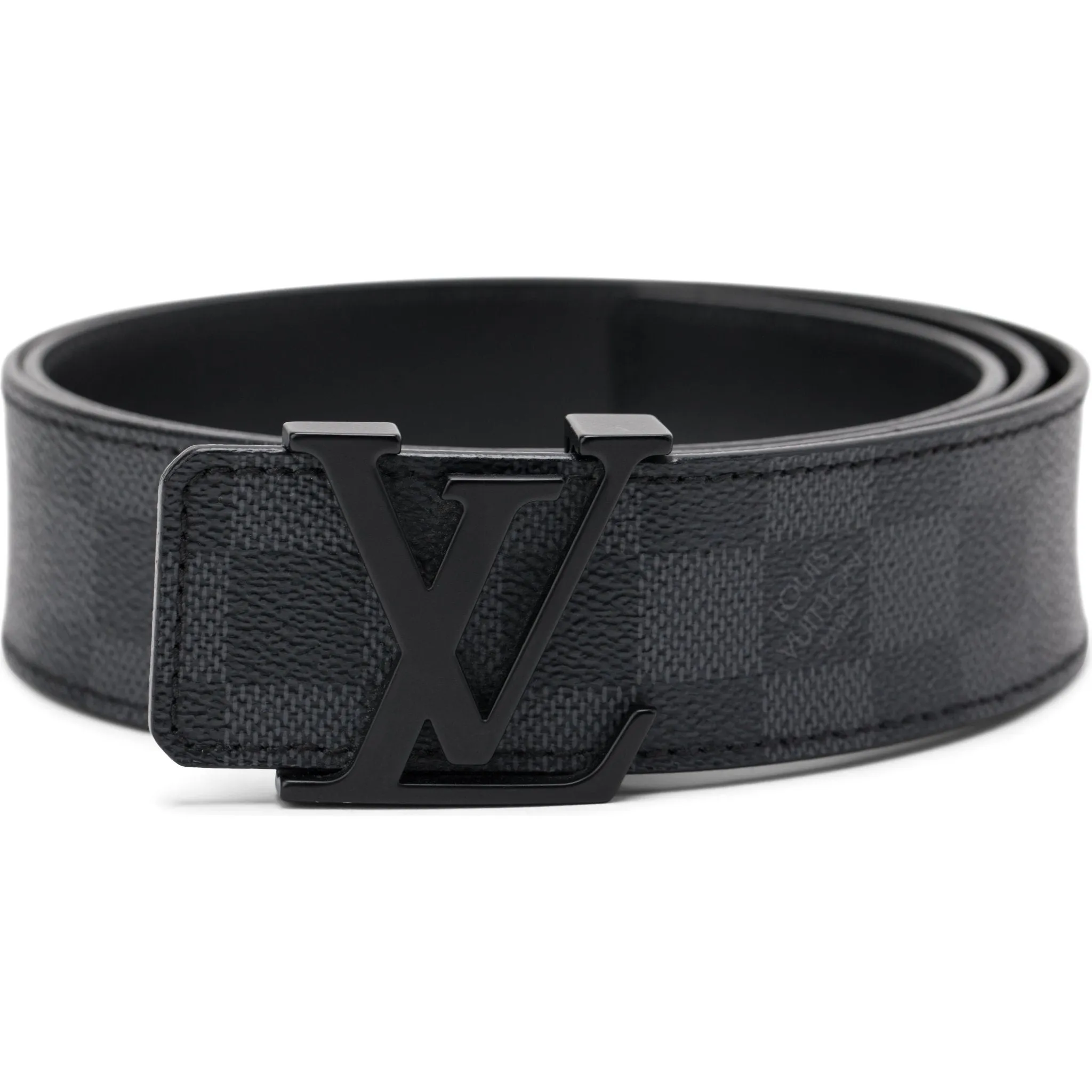 LV Damier Graphite Canvas Belt