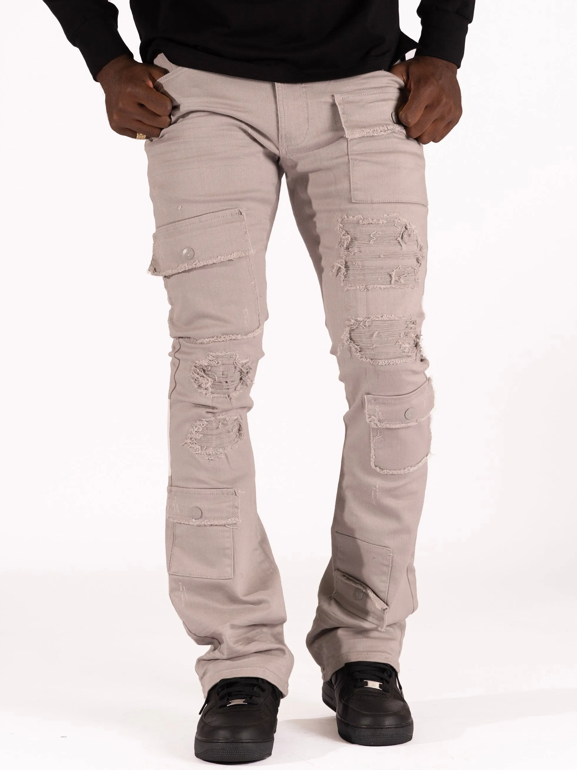 M1968 Cesare Stacked Jeans - Gray