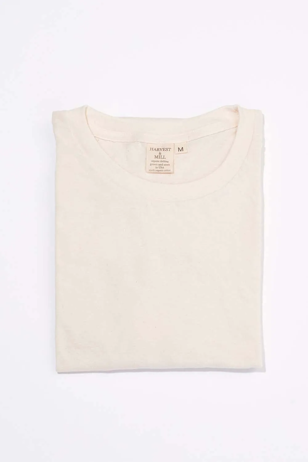 Men's Organic Crew Tee in Natural