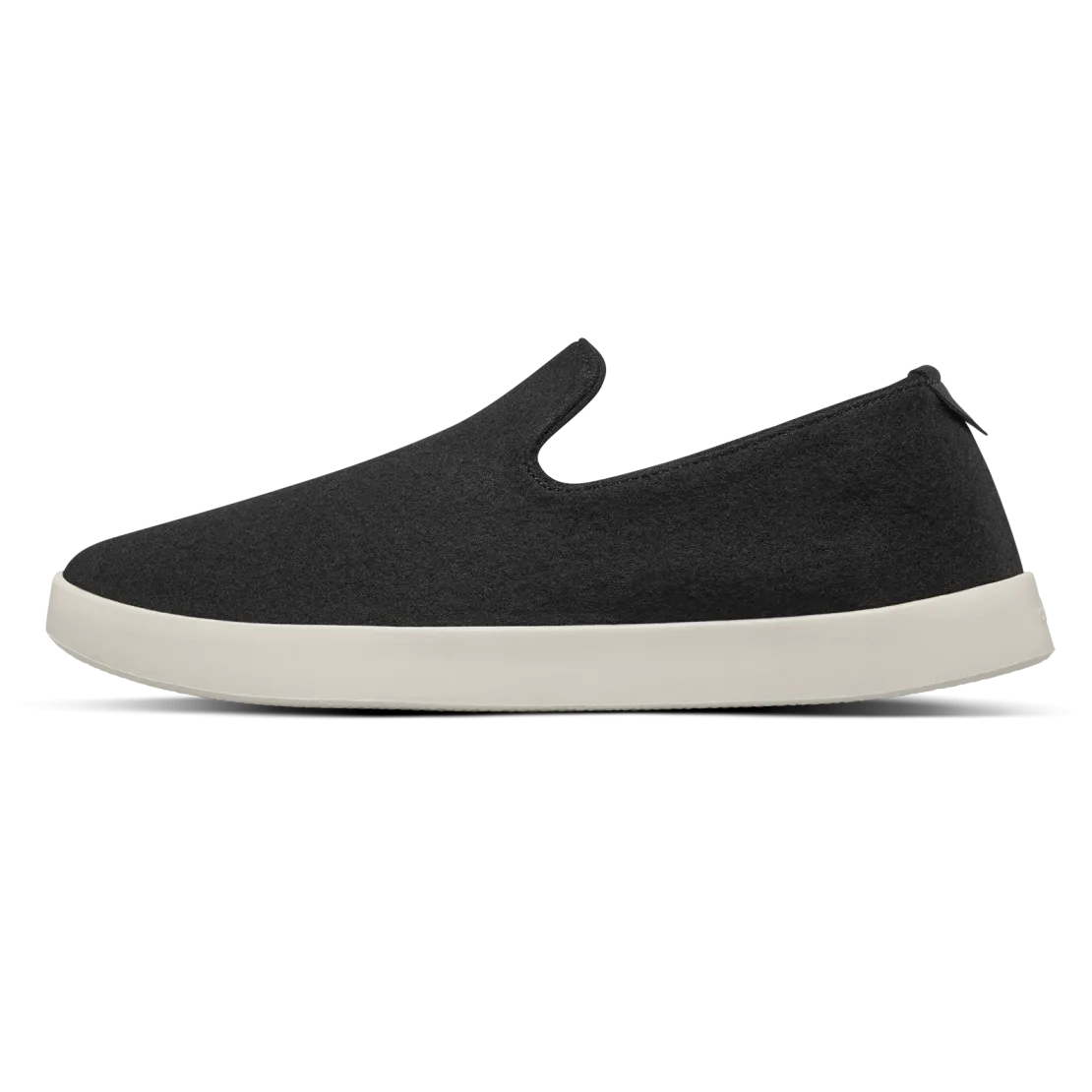 Men's Wool Loungers - True Black (Cream Sole)