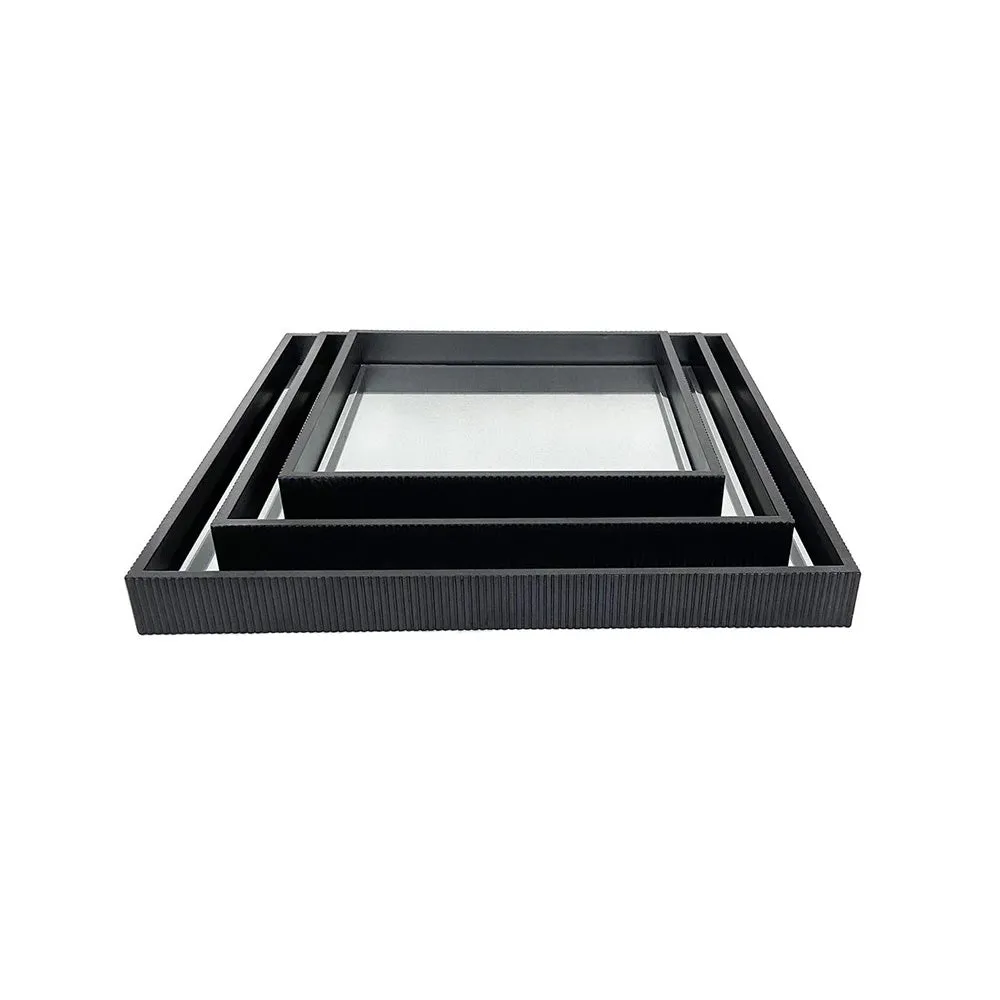 Miles Mirrored Tray - Black Range