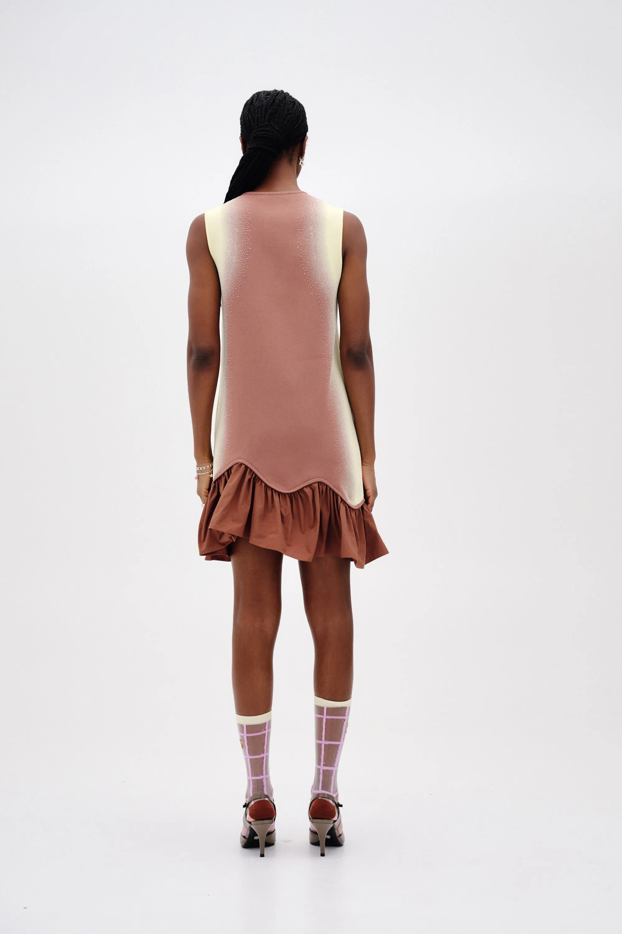 MOCHI MIXED MEDIA TANK DRESS