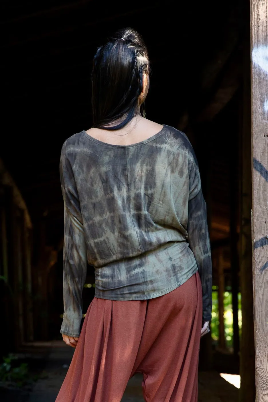 New Moon Top - shibori