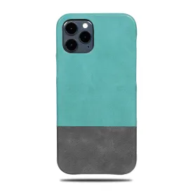 Ocean Blue & Pebble Gray iPhone 12 Pro Leather Case