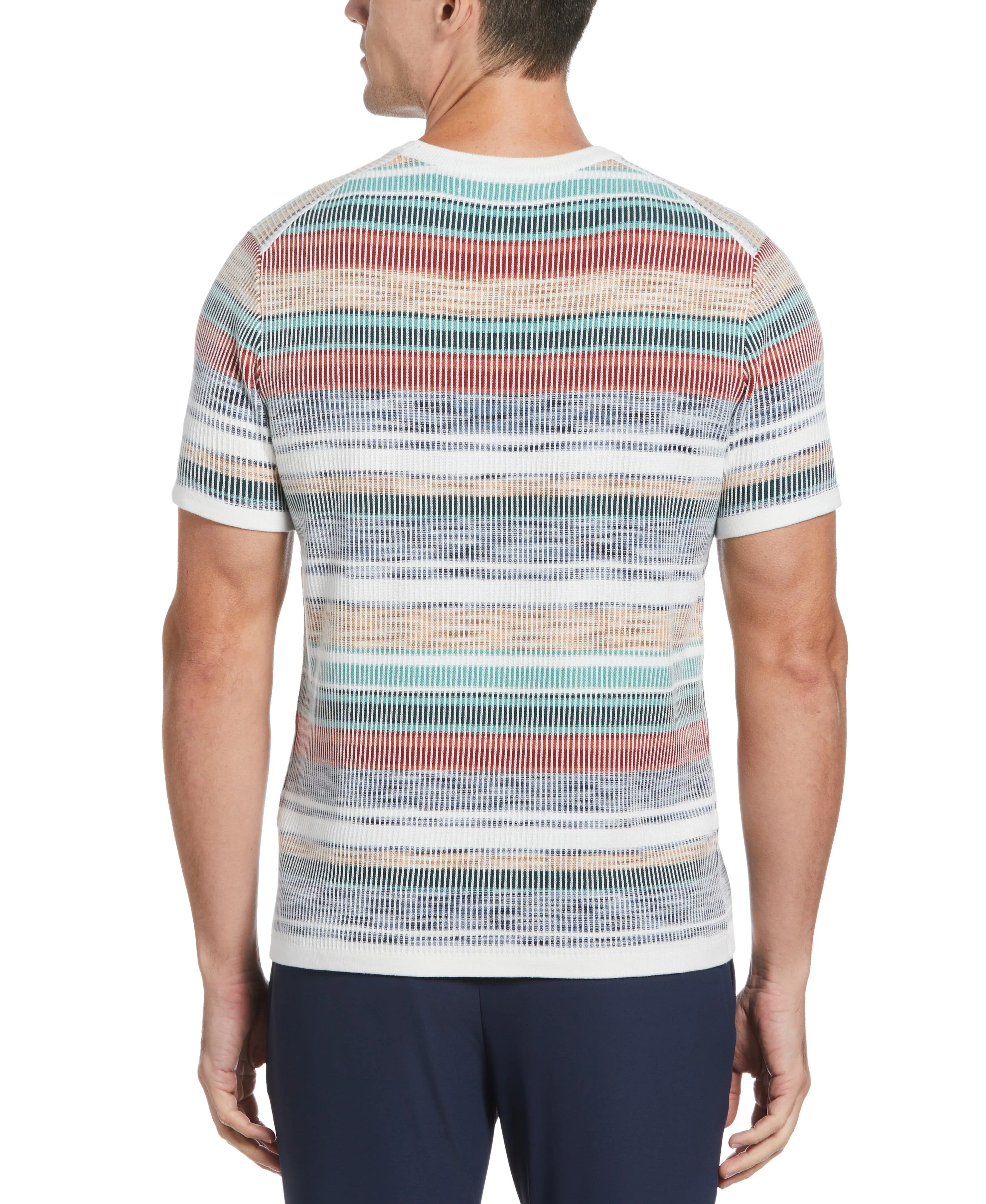 Ombre Stripe Plaited Sweater Tee