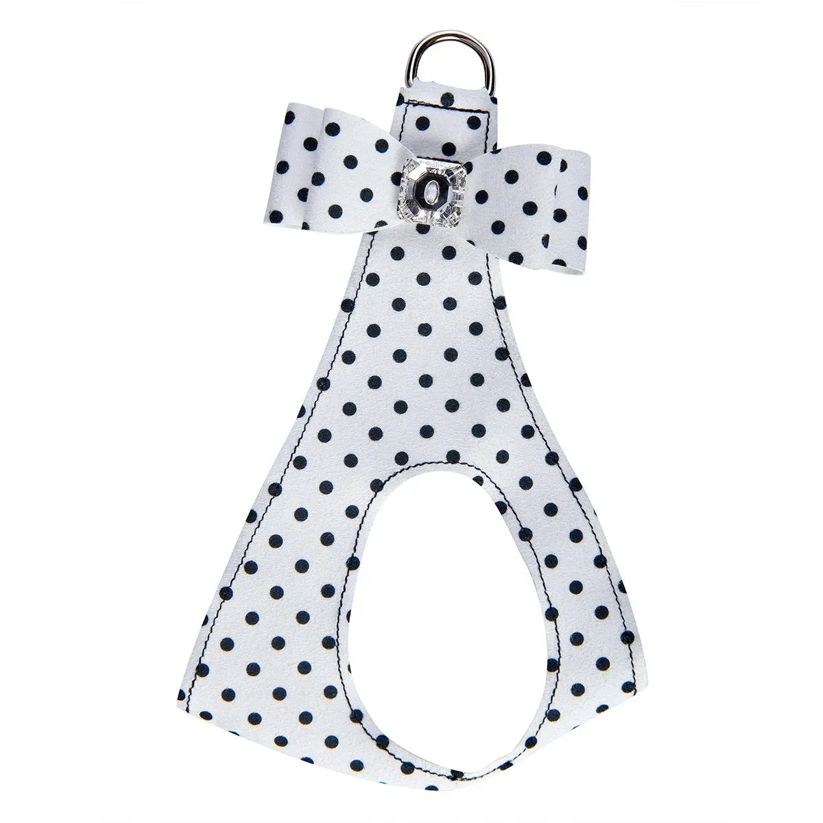 Polka Dot Big Bow Step In Harness