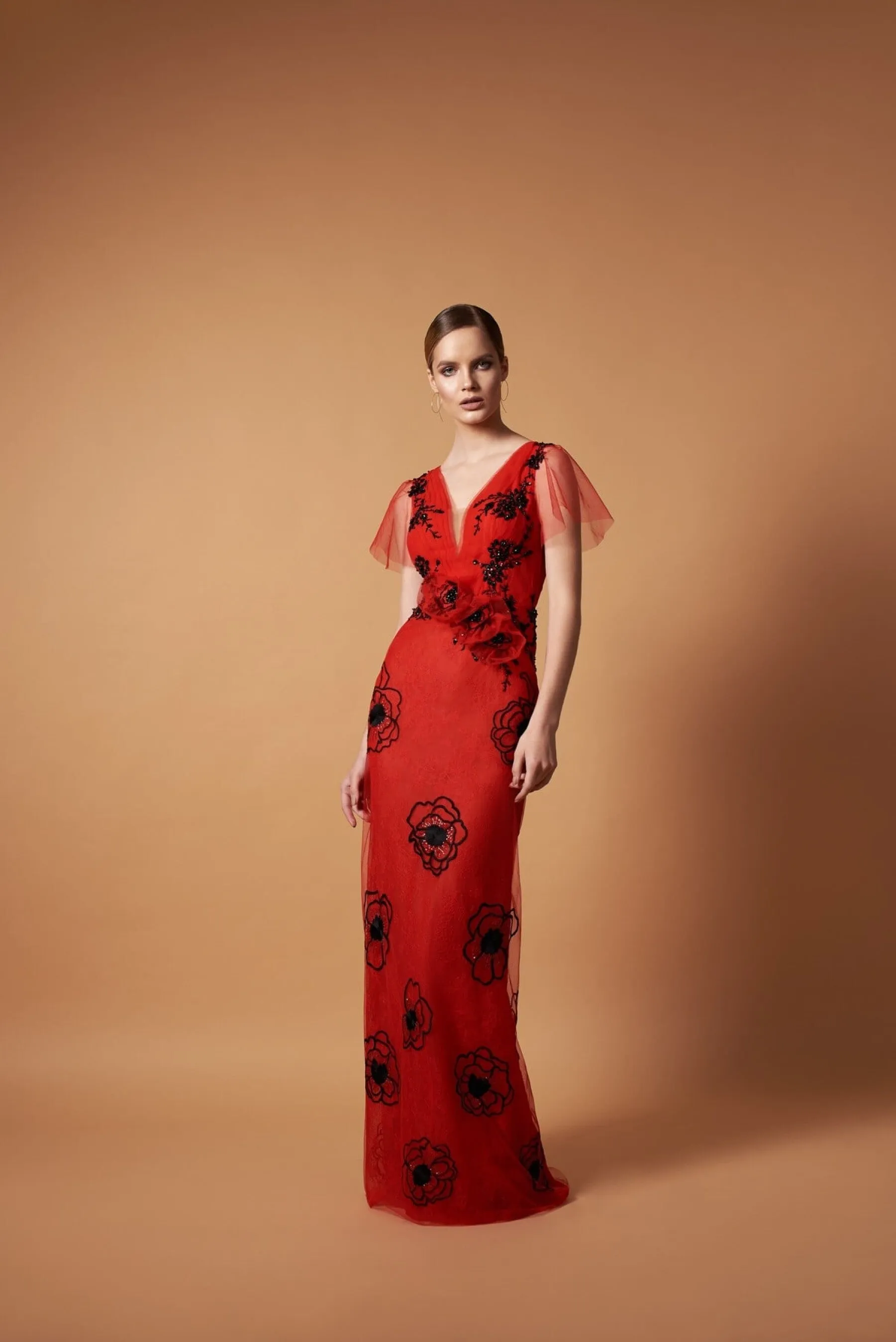 Poppy Open Back Ball Gown Gala Dress