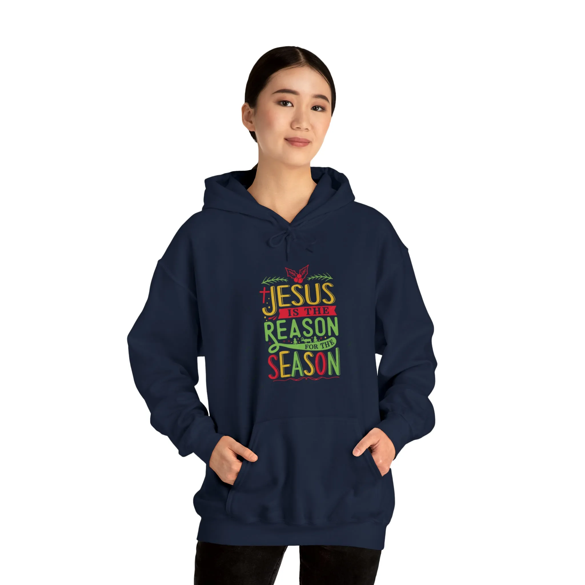 "Jesus is the reason" Unisex Heavy Blend™ Hooded Sweatshirt