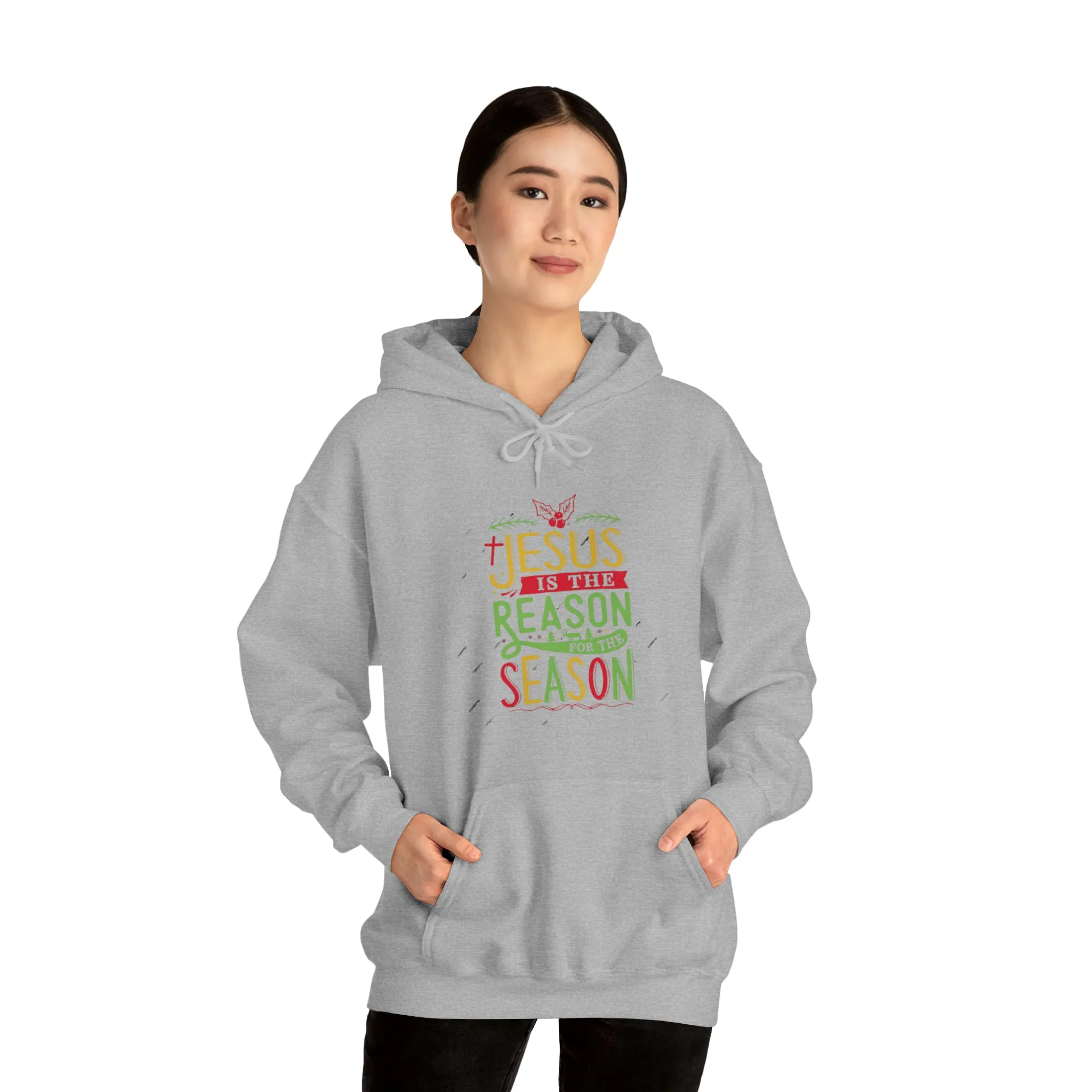 "Jesus is the reason" Unisex Heavy Blend™ Hooded Sweatshirt