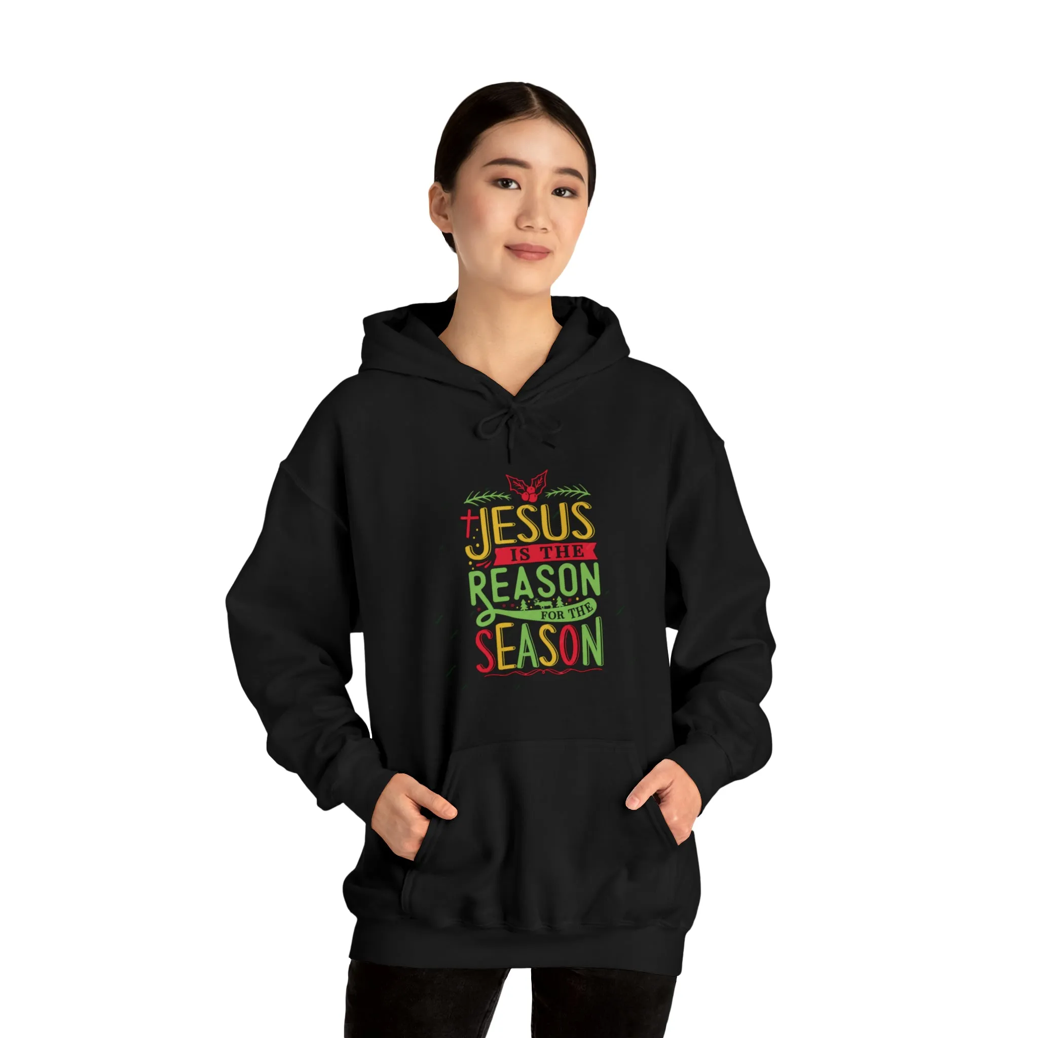 "Jesus is the reason" Unisex Heavy Blend™ Hooded Sweatshirt