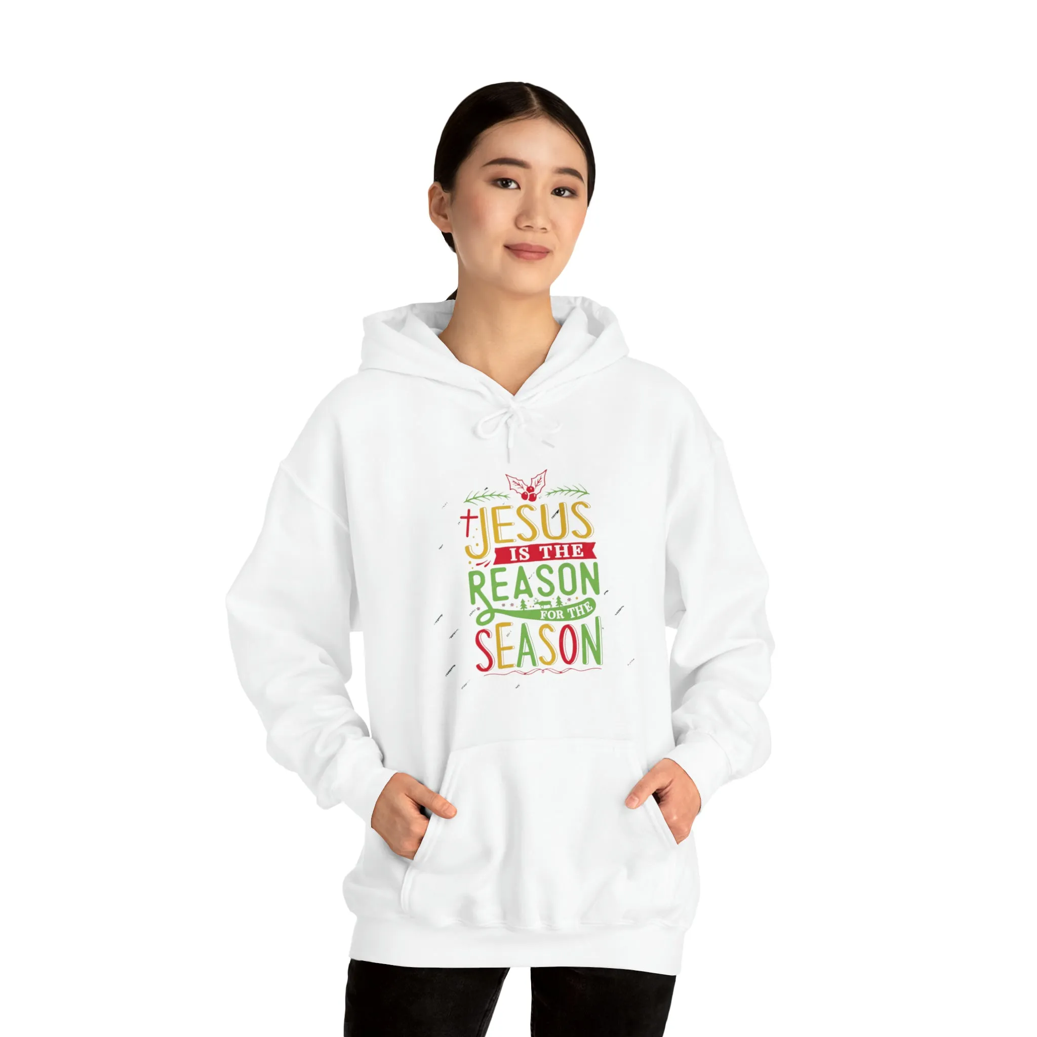 "Jesus is the reason" Unisex Heavy Blend™ Hooded Sweatshirt