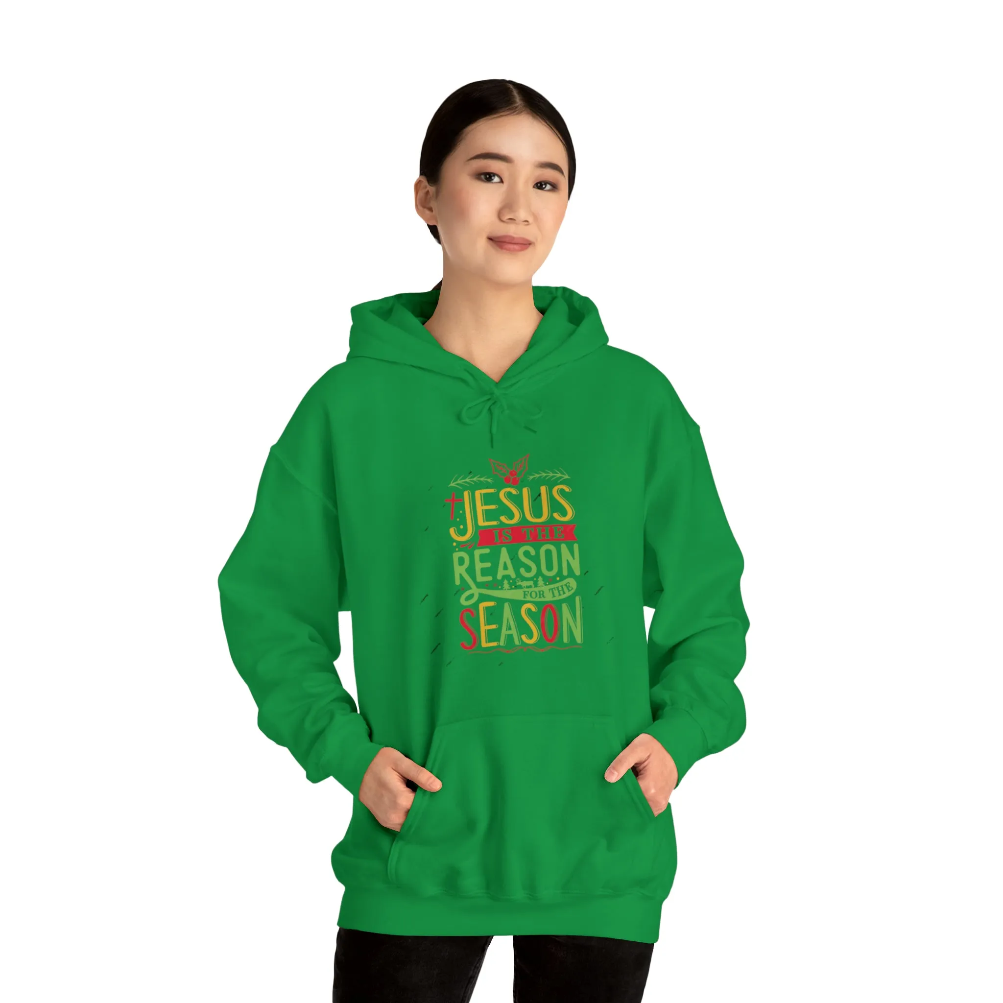 "Jesus is the reason" Unisex Heavy Blend™ Hooded Sweatshirt