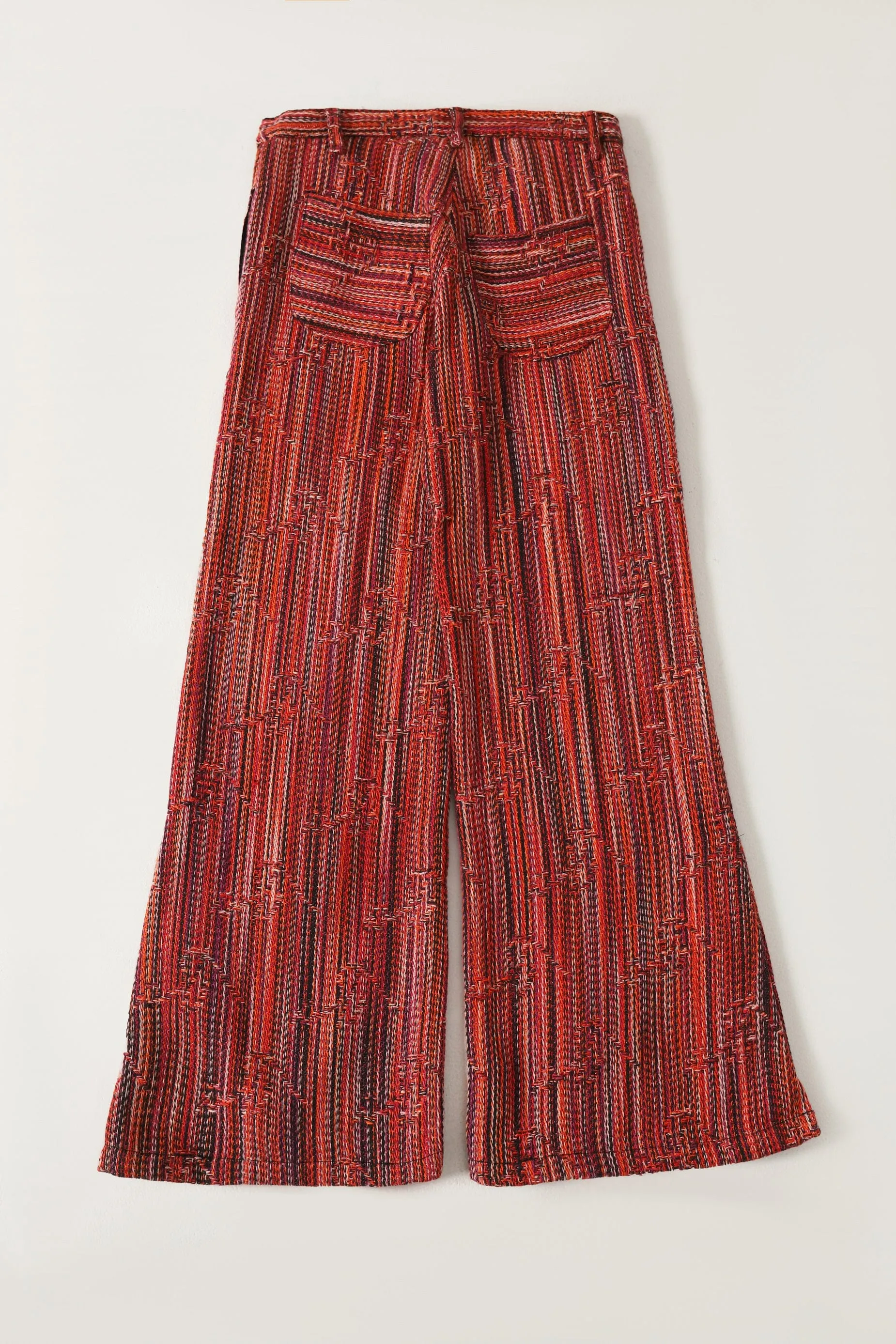 "SADEQUAIN" JAQUARD EMBROIDERED TROUSERS