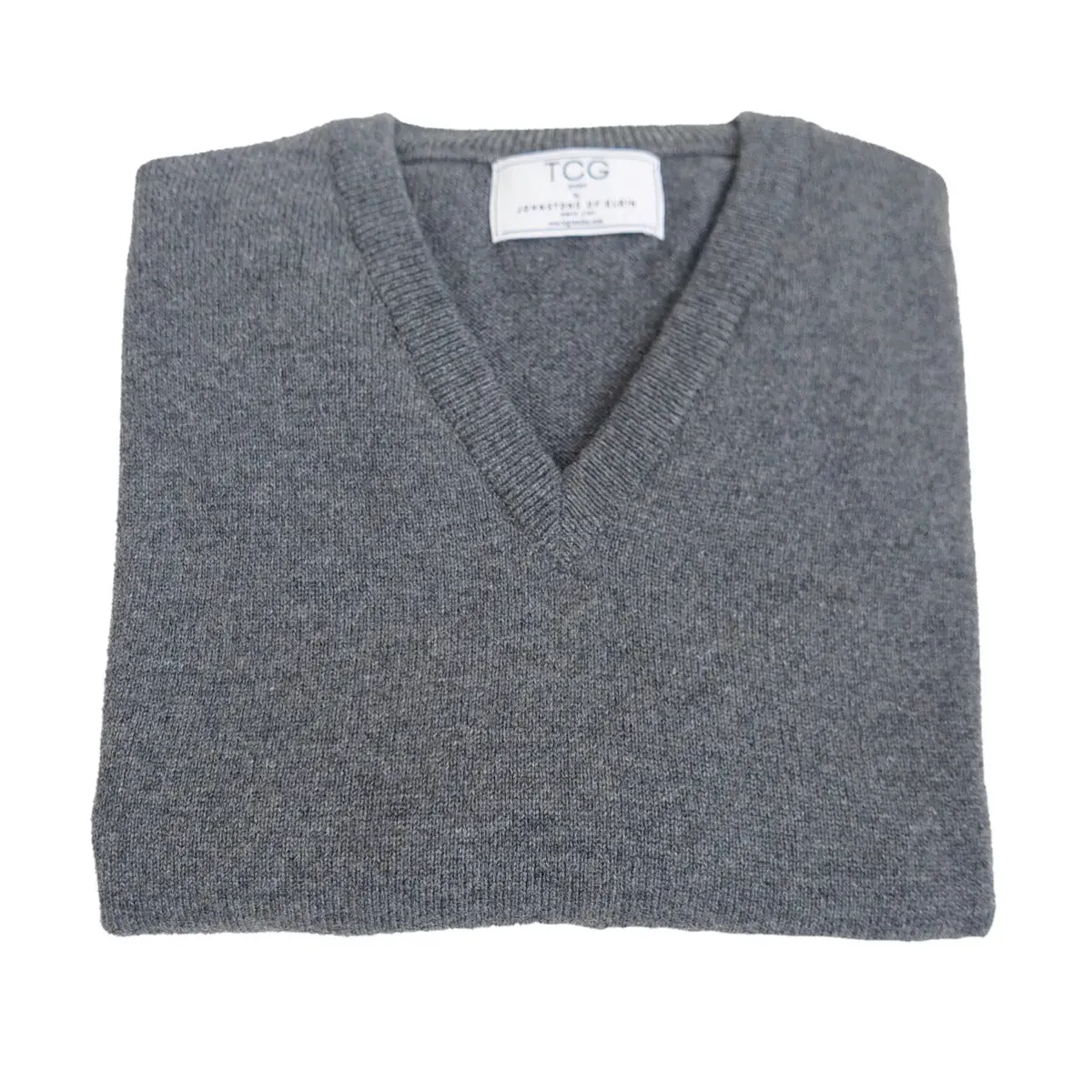 Relaxed Fit Cashmere V-Neck Jumper