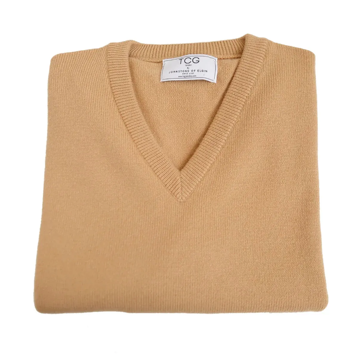 Relaxed Fit Cashmere V-Neck Jumper