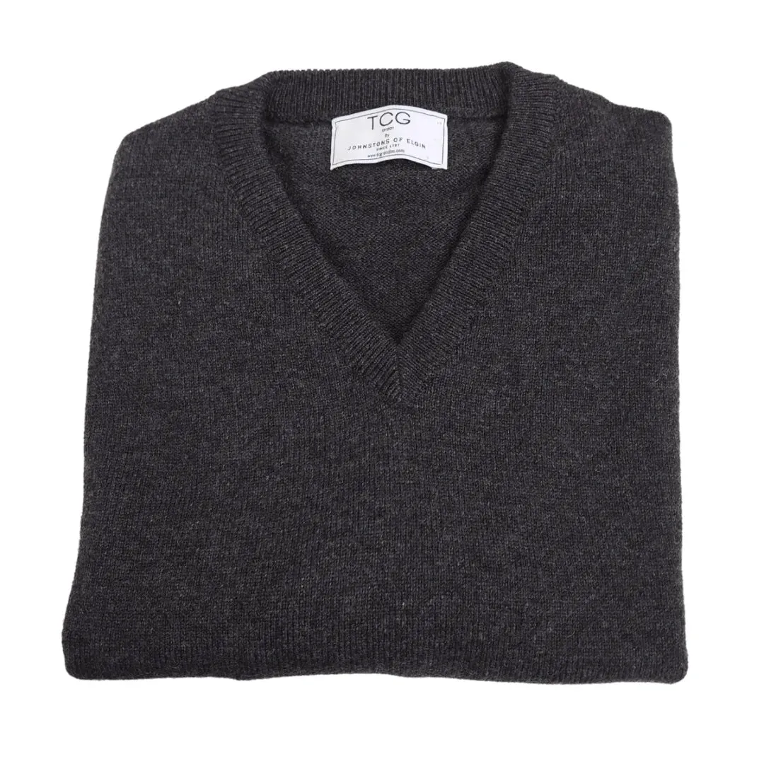 Relaxed Fit Cashmere V-Neck Jumper