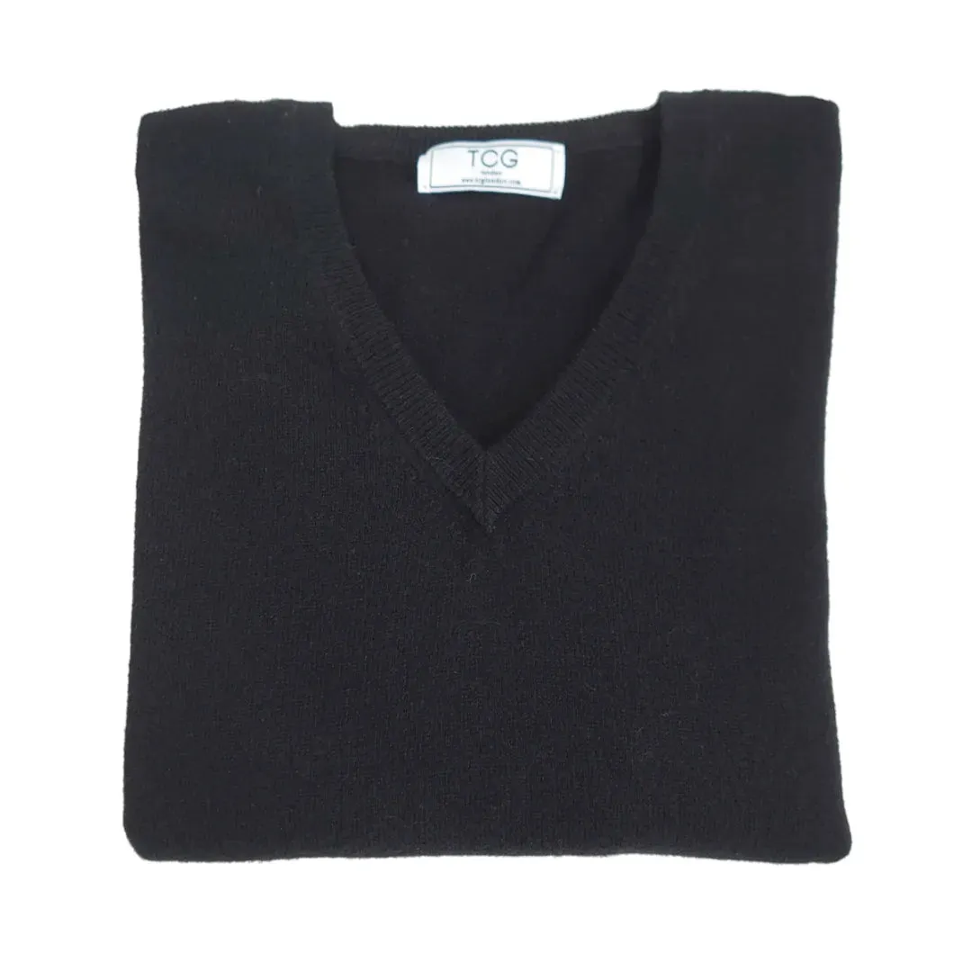 Relaxed Fit Cashmere V-Neck Jumper