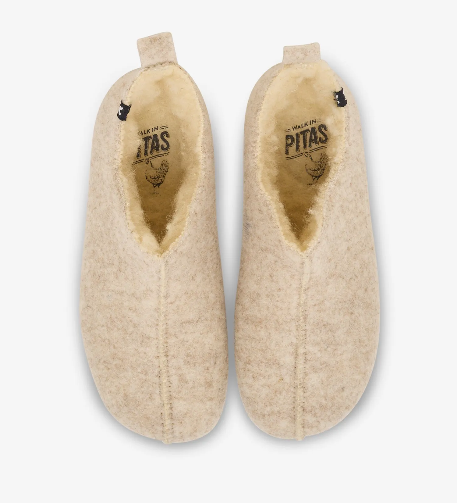 Rika wool and felt comfy slippers