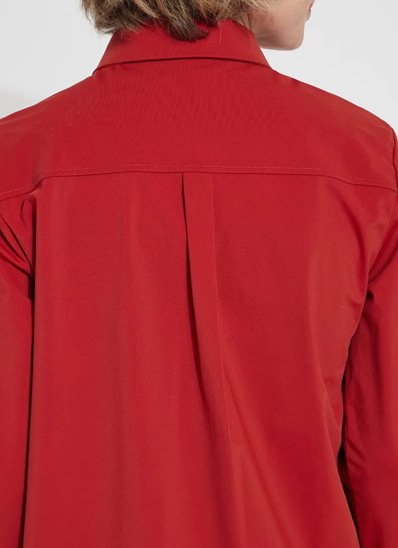 Schiffer Button Down- Matte Red