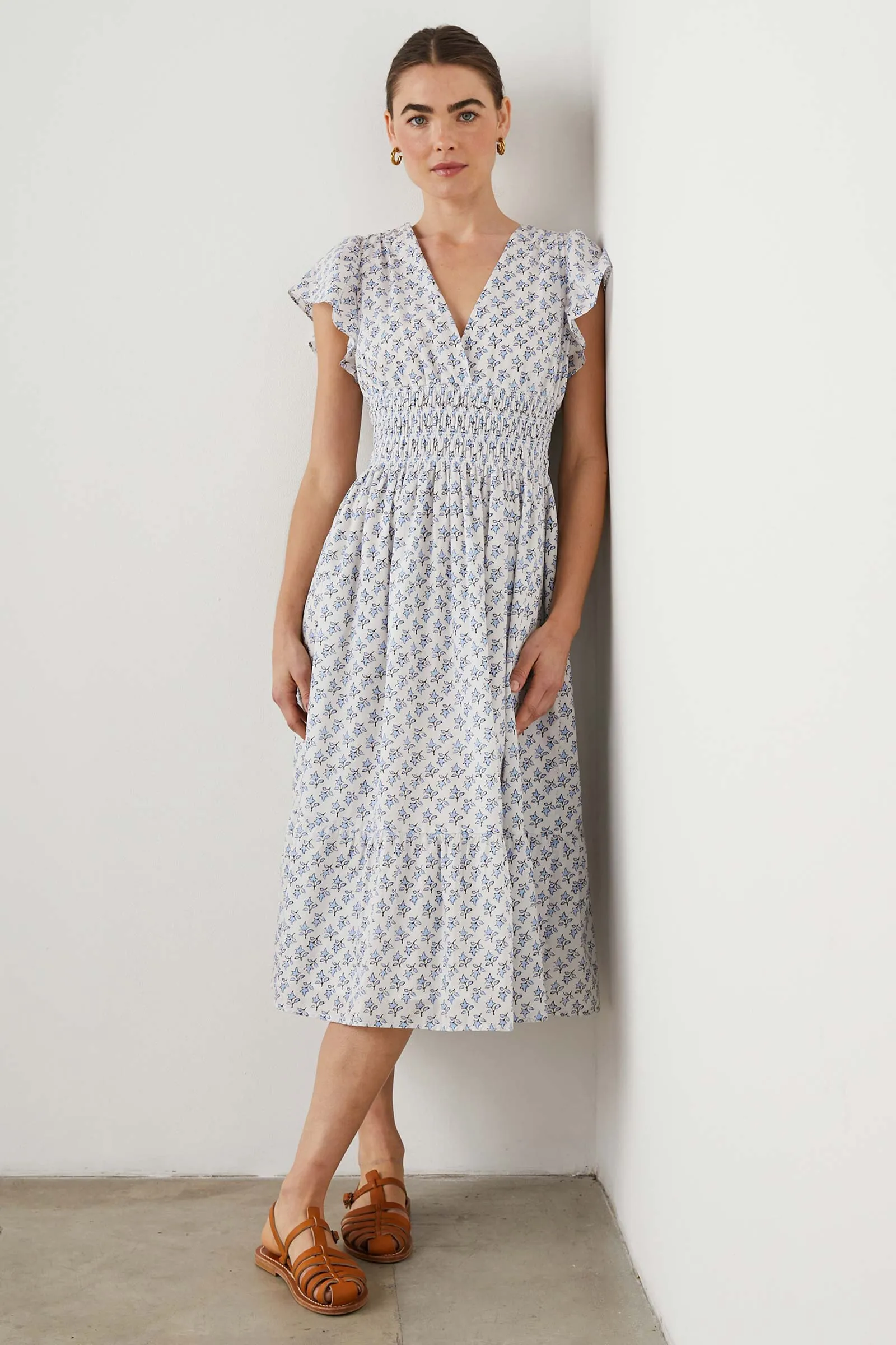 Seona Printed Cotton Dress