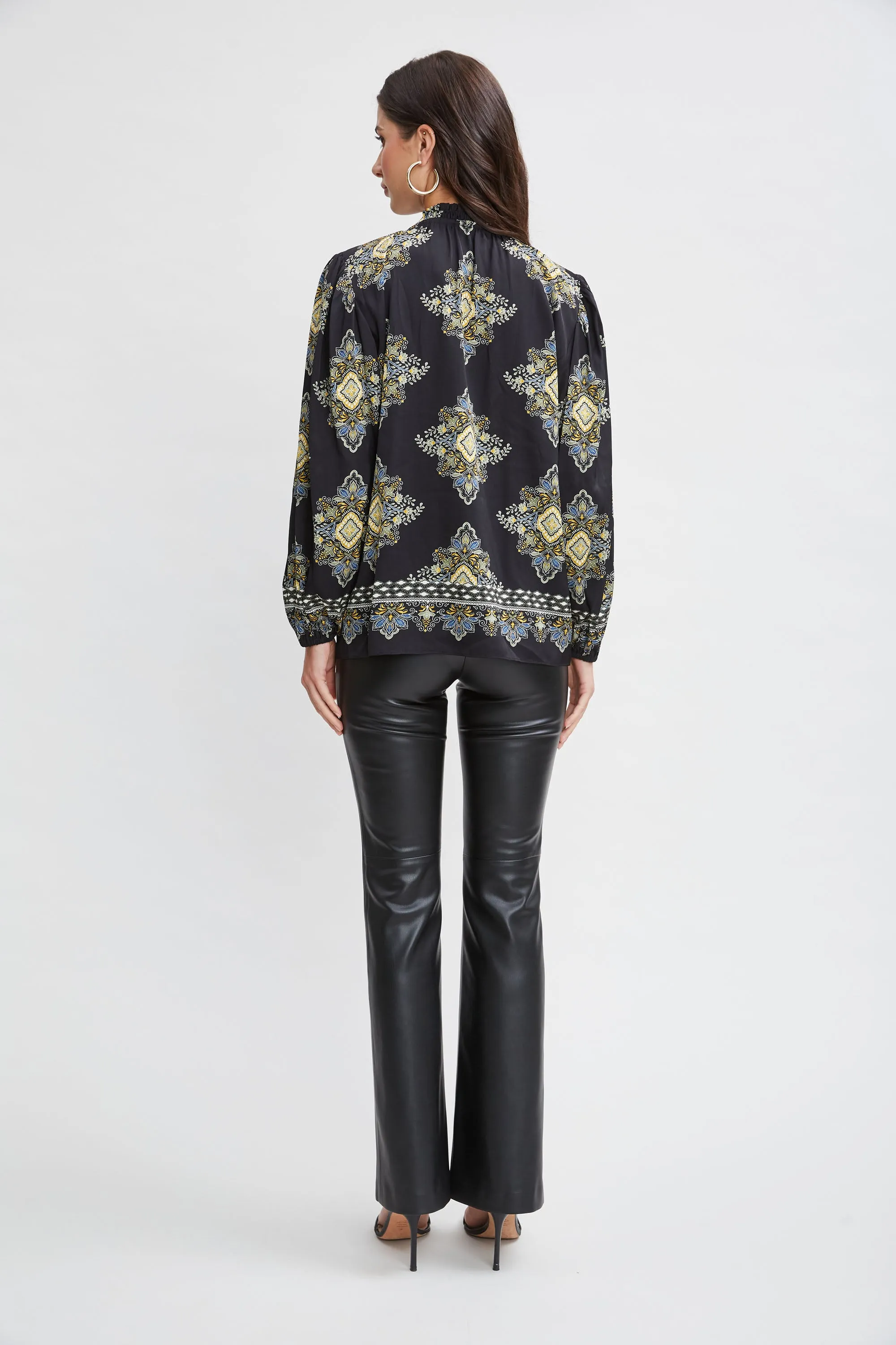 Silk Geometric Shirt