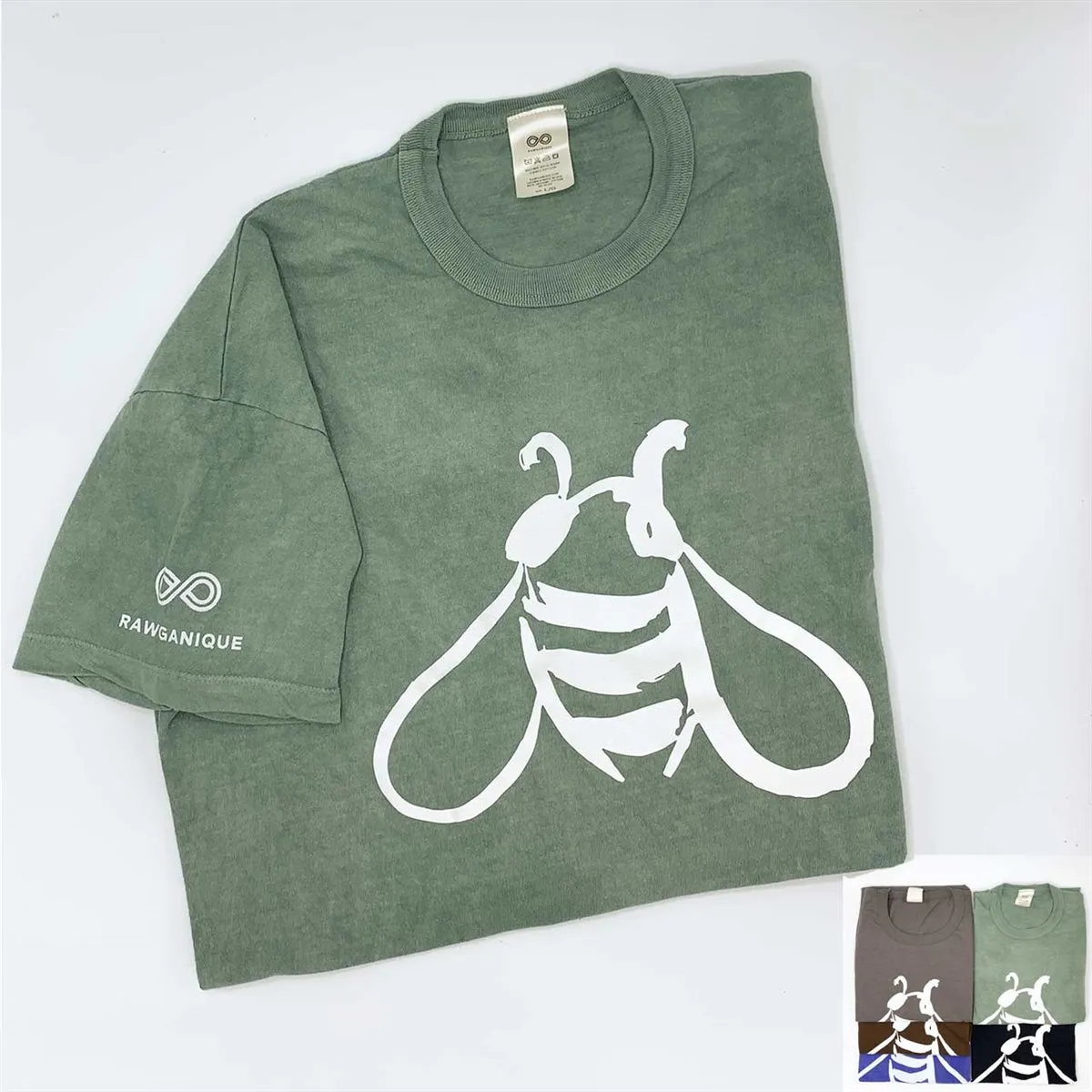 SONOMA Printed 100% Organic Cotton T-shirt (Unisex) (Grown & Made in USA) - Bee