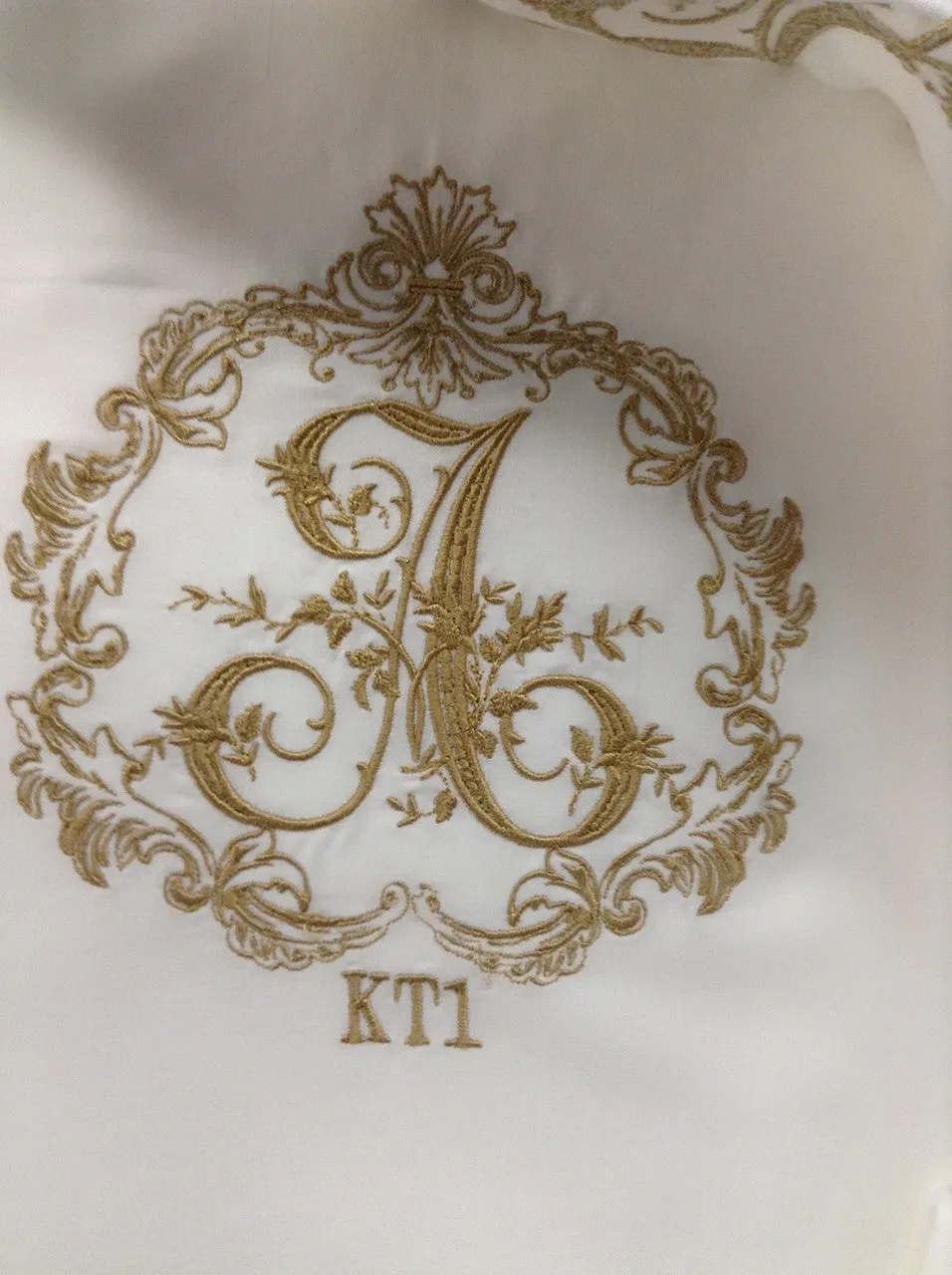 Stacey Style Monogrammed Sheets and Bedcover