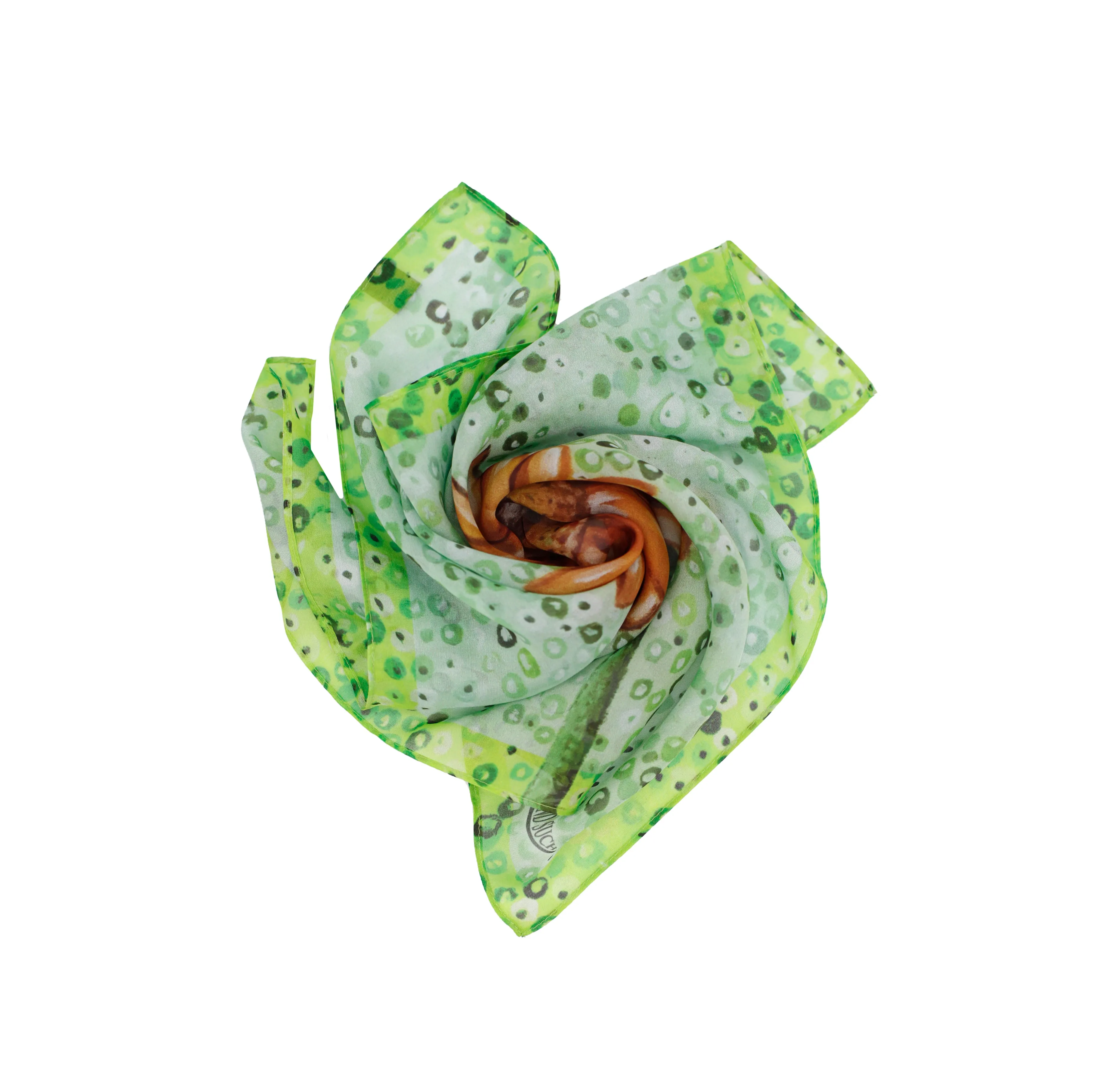 STRENGTH Silk Square Scarf Neckerchief Sunflower