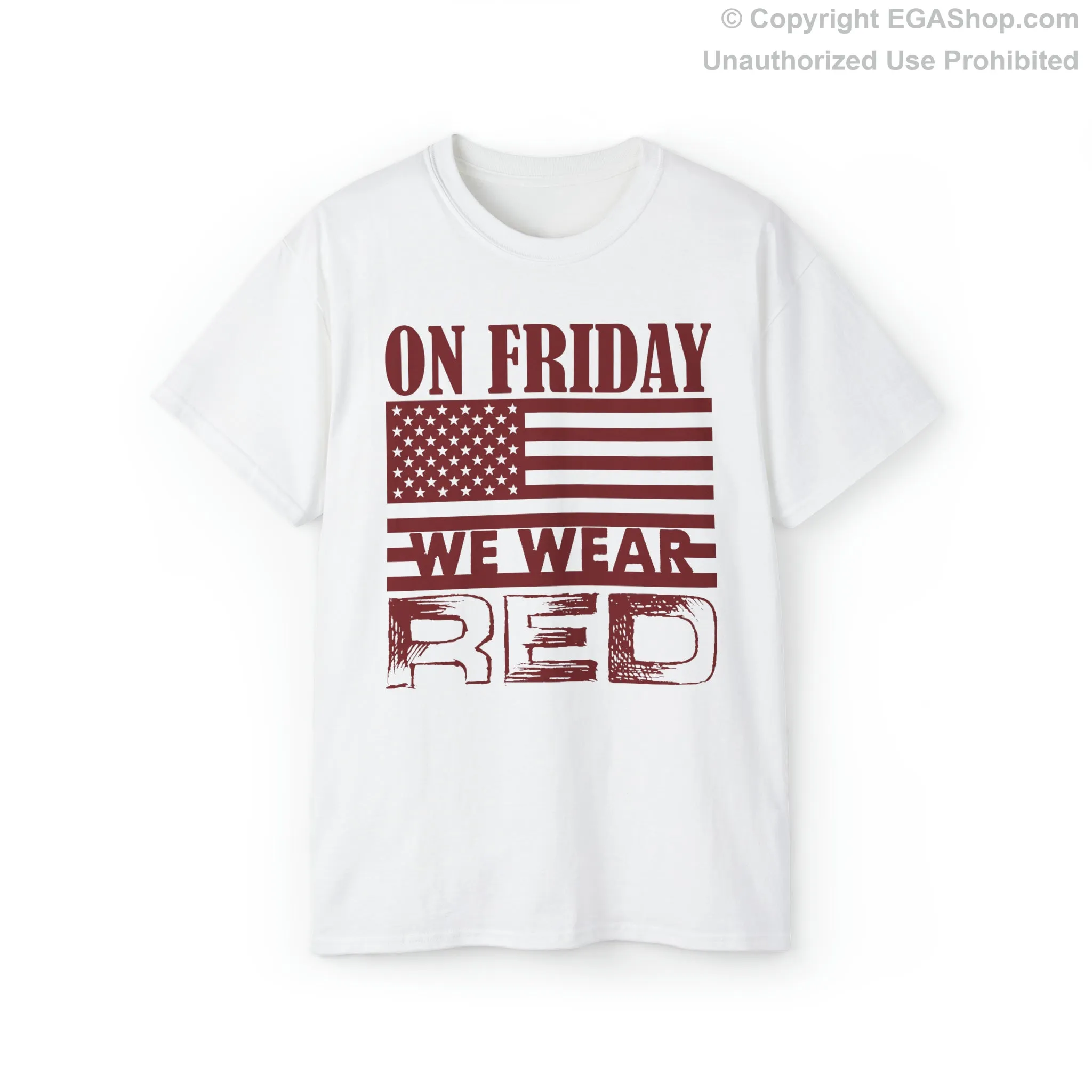 T-Shirt, Unisex: On Friday We Wear Red