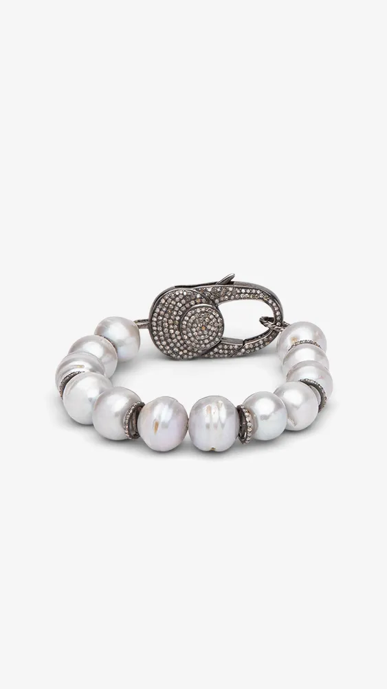 Tahitian Pearl and Diamond Tara Bracelet