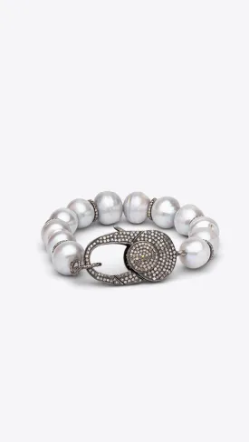 Tahitian Pearl and Diamond Tara Bracelet