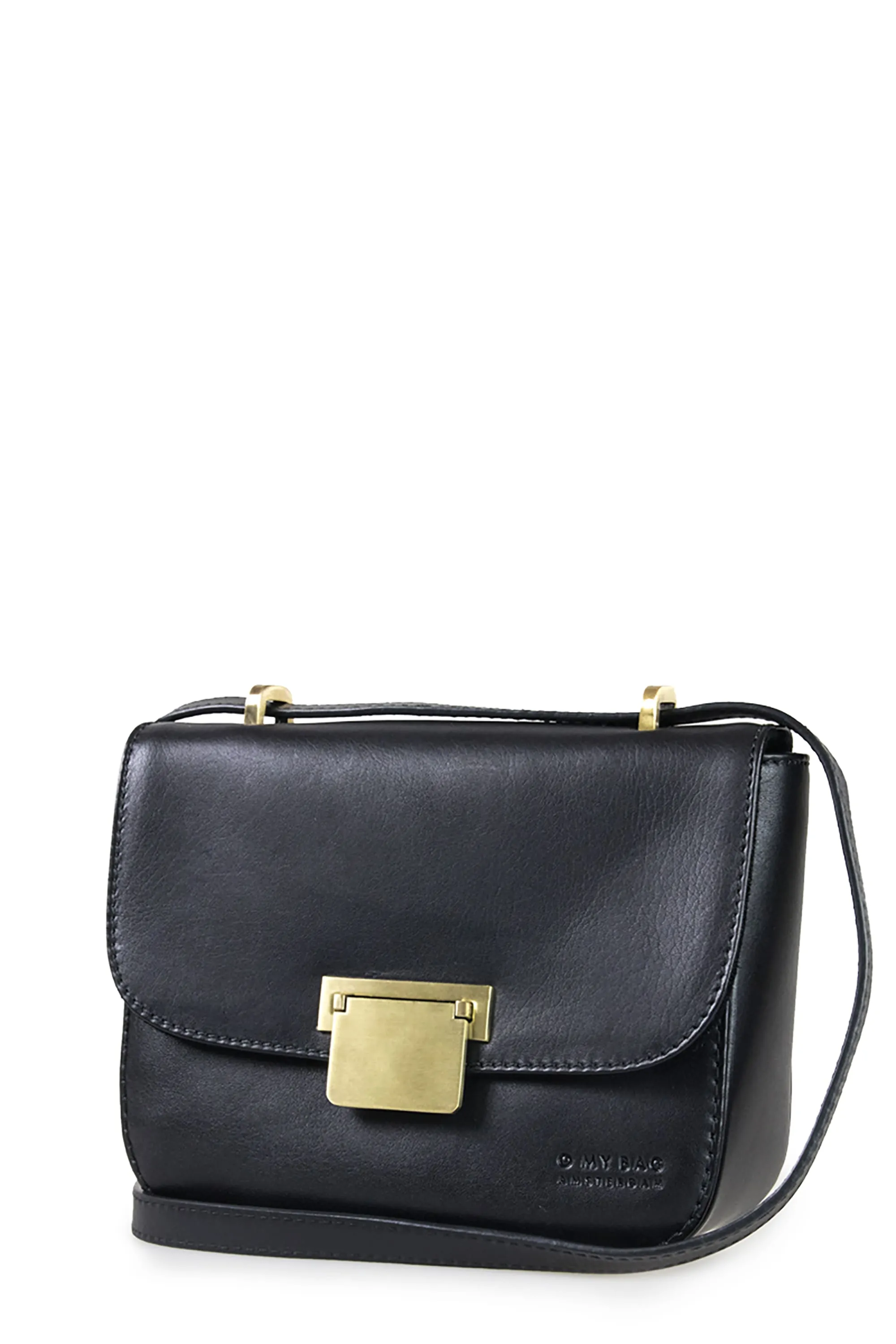 the meghan mini black classic leather