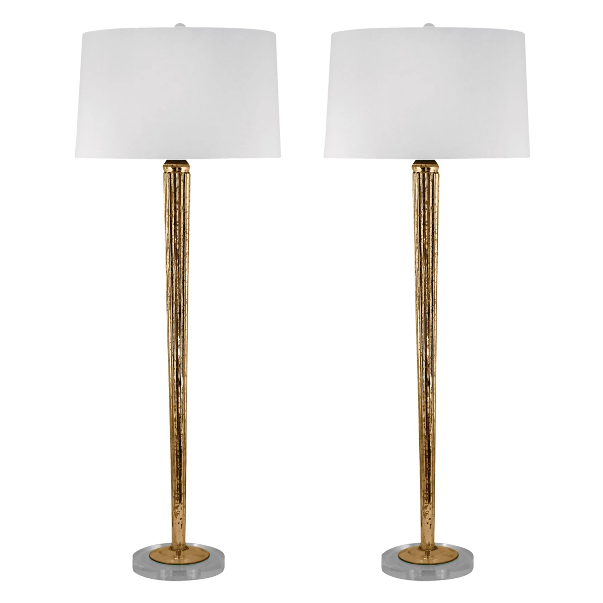 UEX7700 Traditional Table Lamp 14''W x 14''D x 38''H, Gold Mercury Finish, Stockbridge Collection