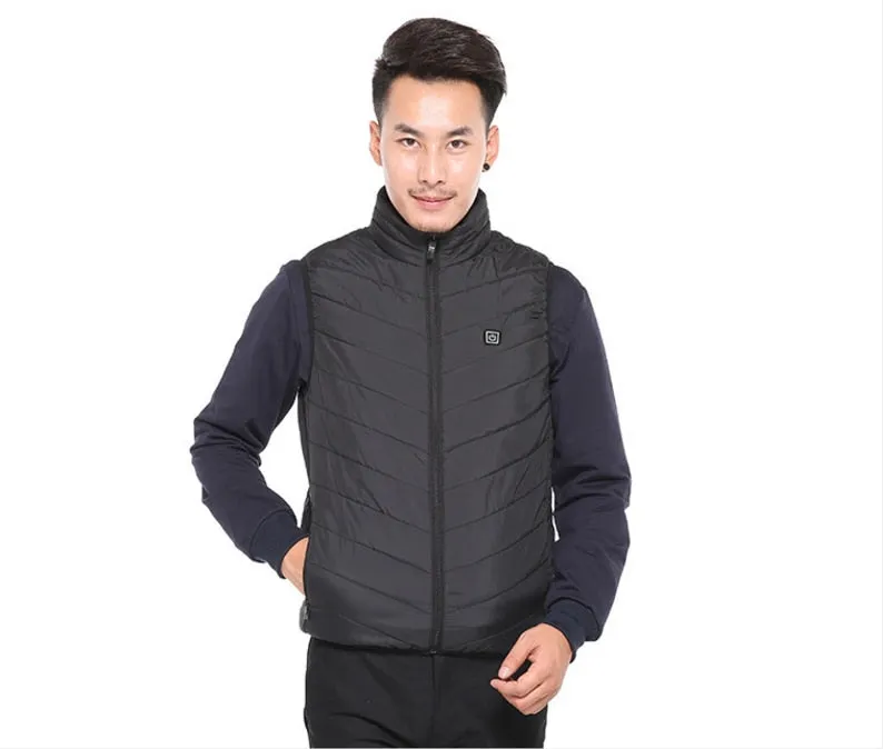 Warm Unisex Winter USB Infrared Heating Vest: Electric Heating Jacket