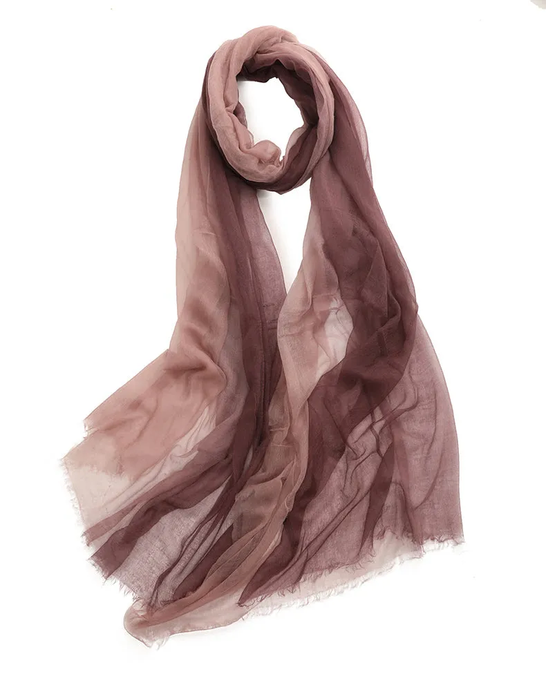 Women's Gradient Cashmere Scarf