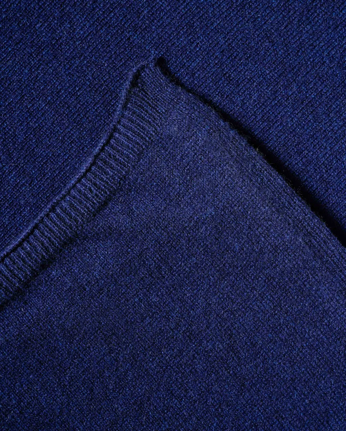 Women's Pure Cashmere Poncho Blue